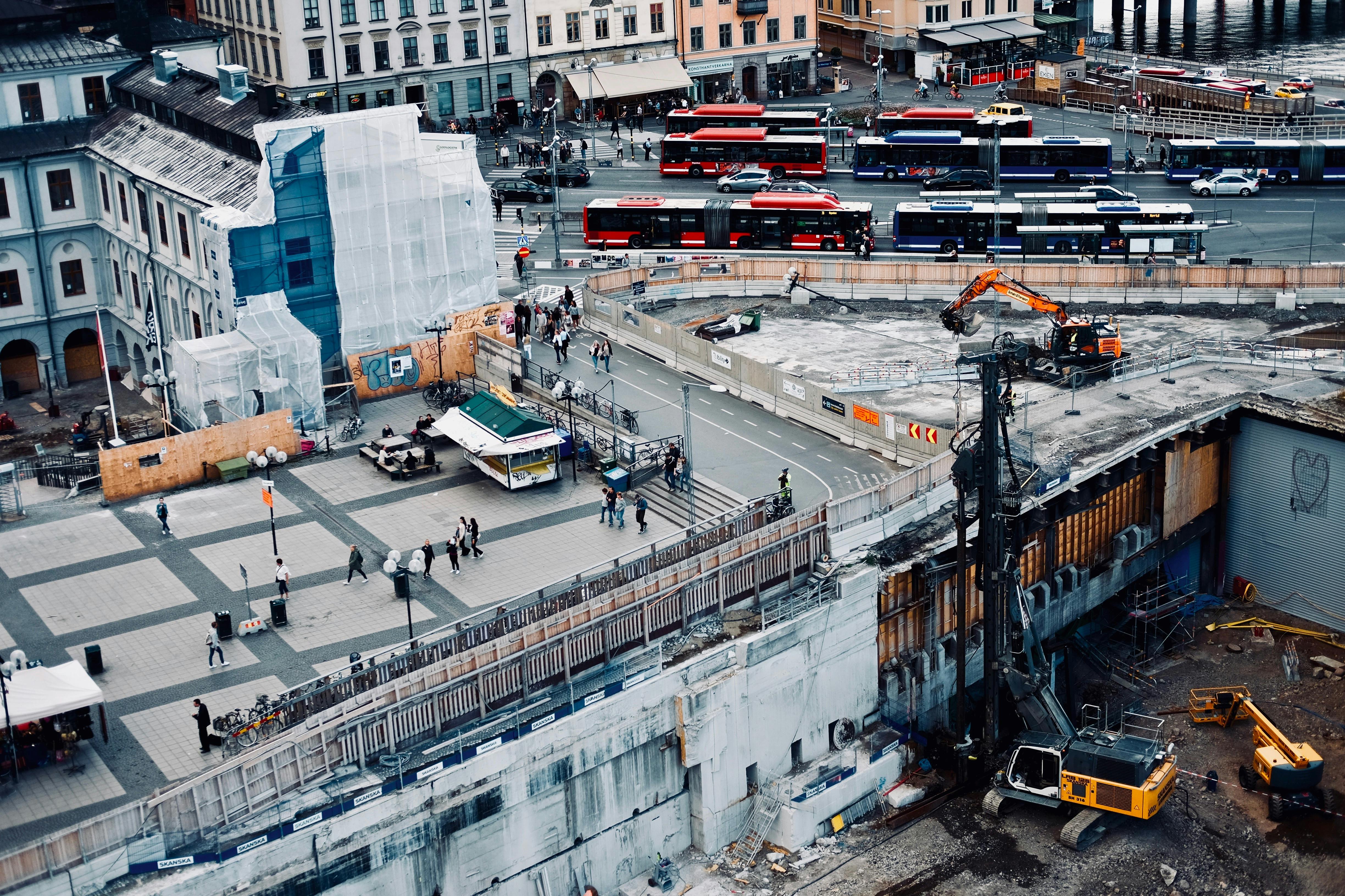 Concrete construction work